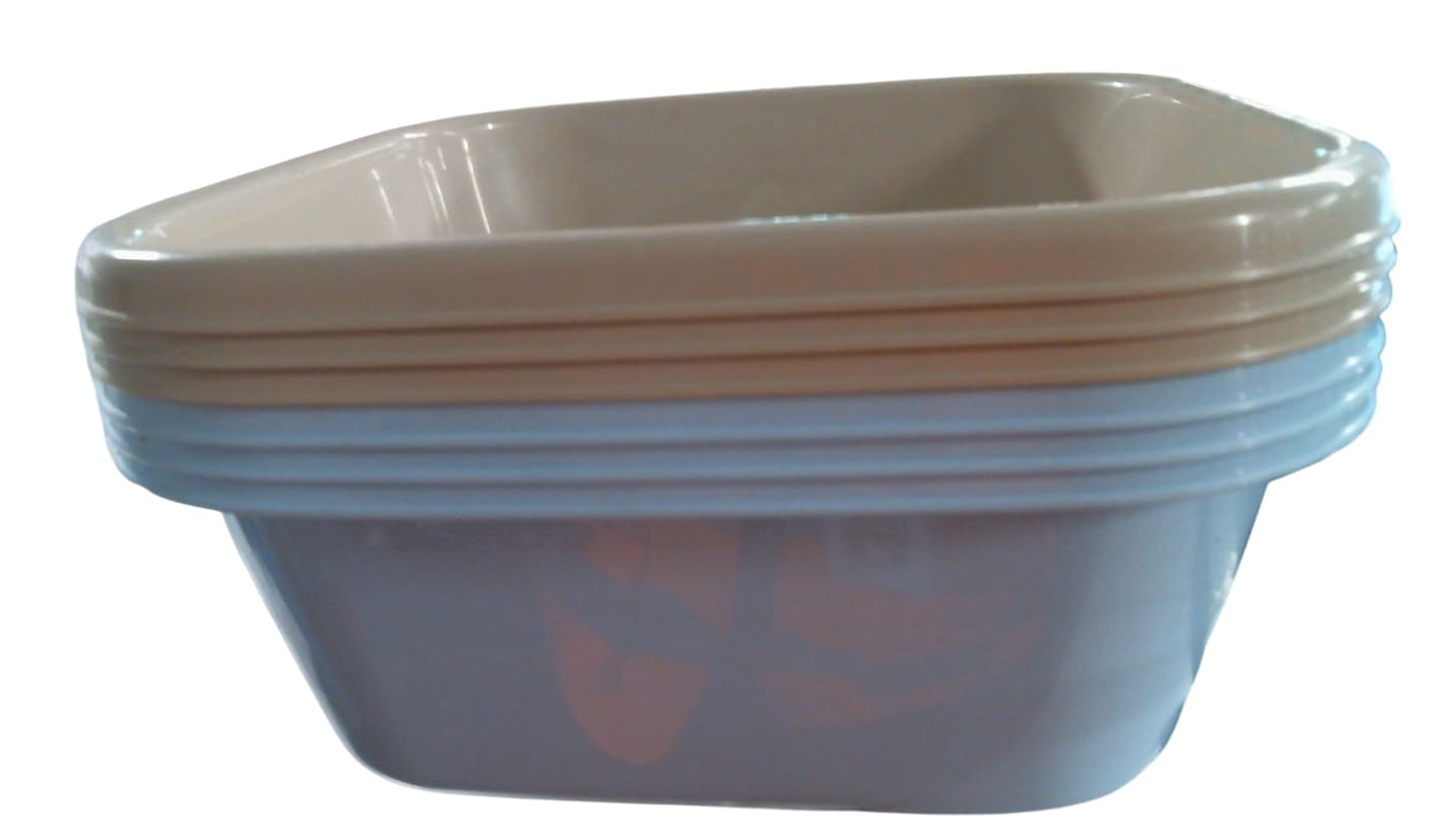 PARENCE.- Square Basin 6L – Bandeja de Lavado de plástico compacta de Alto Rendimiento 30 cm | Lavabo Multiusos para vajilla, hogar, lavandería o jardín | Hecho en Europa