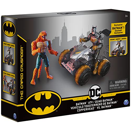Dc Comics Batman Atv With Exclusive Batman And Copperhead 4-Inch Action Figures, Kids Toys For Boys #TOP7