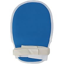 Adult Restraint Mittens with Zipper Design and Built-in Plastic Panel, Breathable Mesh, Anti-Scratch Healthcare Restraints, Blue Color, Ergonomic, Ideal for Patient Care and Hospital Use