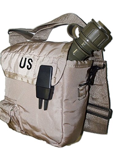 New 2 QT Collapsible Water Canteen + Desert Tan Cover Pouch with Sling