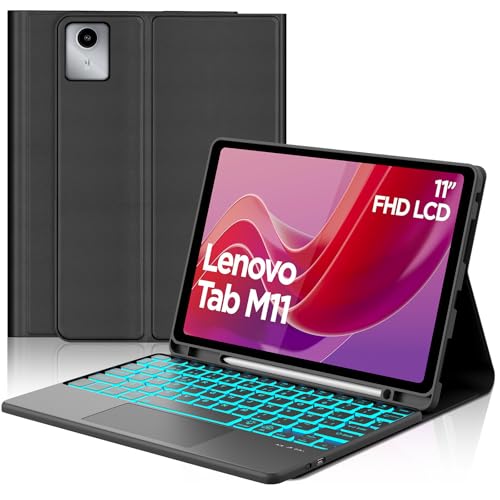 Funda teclado Lenovo Tab M11 2024 con bluetooth español y trackpad integrado