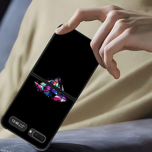Miniatura 10 de DAIZAG Funda compatible con Samsung Galaxy Z Flip 5G, flor dorada y mariposa rosa para hombre y mujer, protección completa, a prueba de golpes,