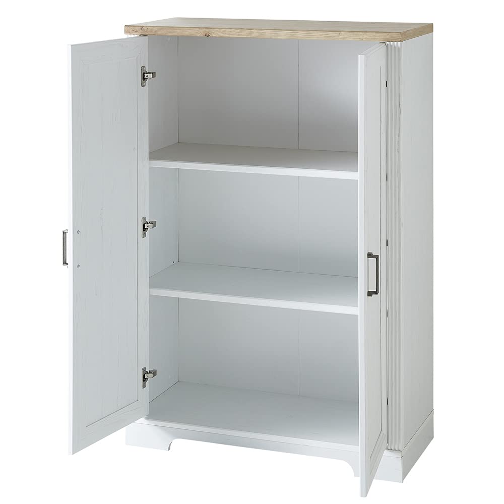 Lomadox Schrank Büro Ordner Pinie hell Artisan Eiche Nb. 86x127x38 cm