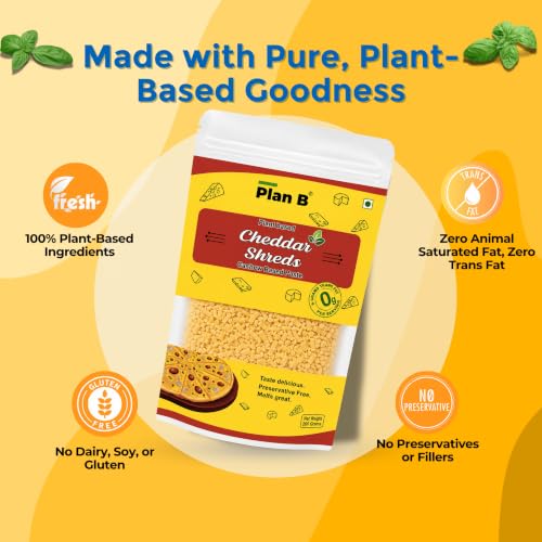 Image of Plan B Plant-Based Cheddar Cheese Shreds 200g