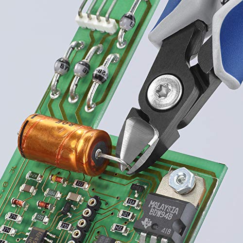 Alicates de corte diagonal Knipex 79 22 125 con mangos componentes para electrónica de precisión 4