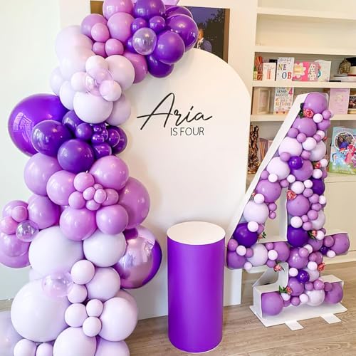 Image of KBZVNAF Pastel Purple Latex Party Balloons 50 Pack 12 inch