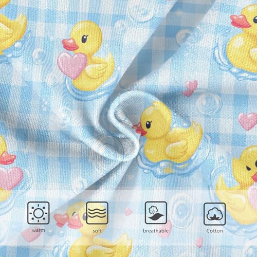 Little Girl Underwear Toddler Panties Kids Undies Rubber Duck Plaid Soft Cotton Briefs 2T-8Y3