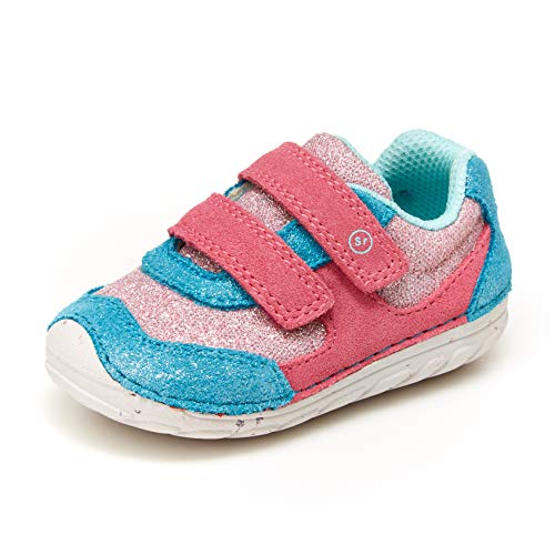 Stride Rite baby girls Soft Motion Mason Sneaker, Multi, 5.5 Wide Infant US