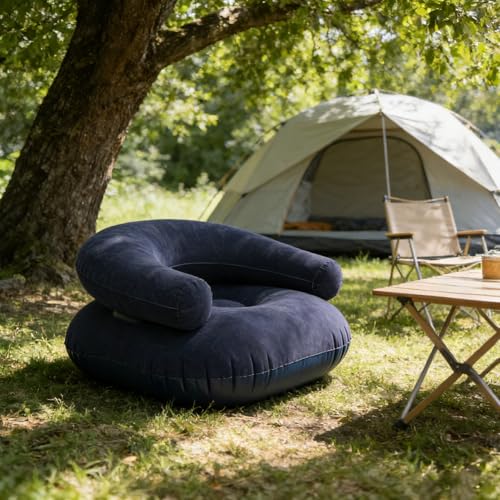 Silla inflable contra el dolor de espalda con asiento relax de felpa 4