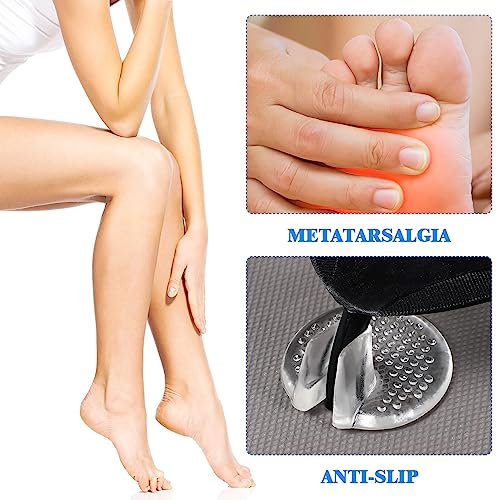 Image of 6 Toe Guard Pairs PU Gel Cushions for Flip Flop Sandals Non- Slip Silicone Sandal Foot Pad Gel for Outdoor Sandal Toe Protectors Home Insert