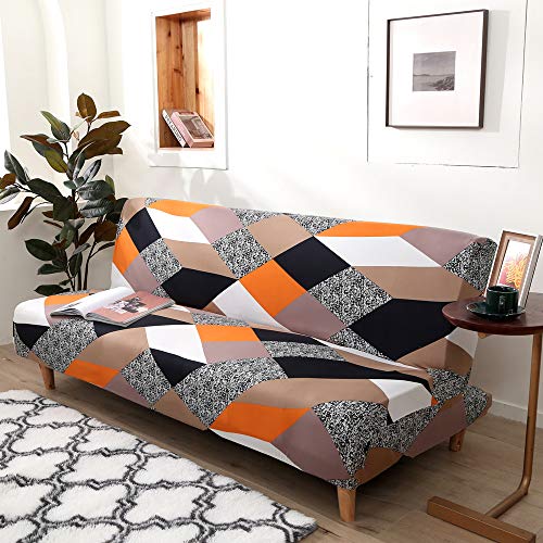Cornasee Stretch Sofa Bed Cover Futon Slipcover,Full Folding Armless Sofa Covers Furniture Protector,Easily Removable And Machine Washable (D) #TOP2
