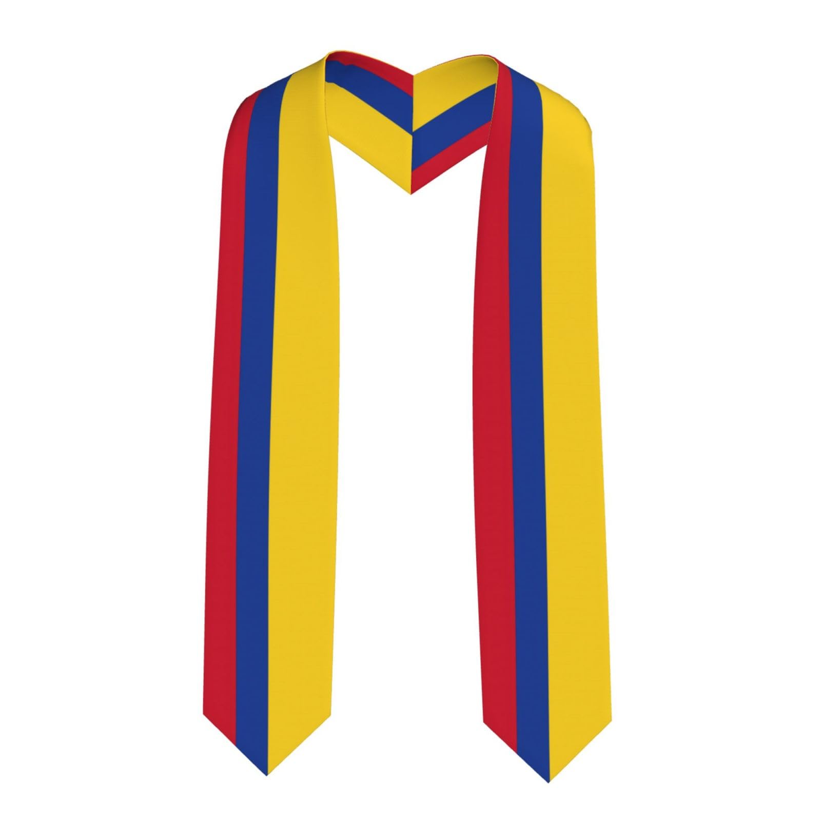 EdWal Flag of Colombia print Graduation Stole and Sash Class for Unisex Adult Honor Stole Honor Stole of 2025
