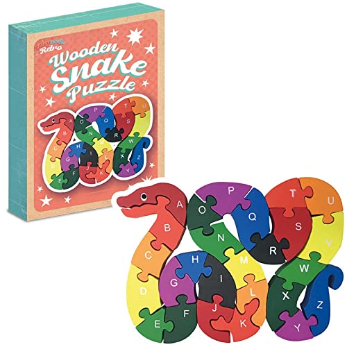 Playwrite Wooden Jigsaw Snake Puzzle for Toddlers Kids 3 4 y