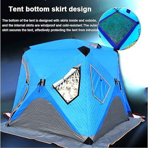 Carpa de pesca invierno 3-4 personas resistente y cálida miniatura 4