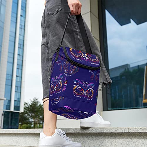 Bolsa de almuerzo ligera Pinstripes portátil y compacta para evitar cargas pesadas 7