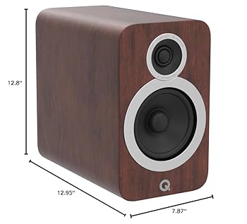 Amazon.com: Q Acoustics 3030i 書架喇叭配對英式胡桃木- 2 向