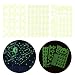 PrettyFNT Glow in Dark Stars and Moon Wall Stickers, Glowing Stars for Ceiling and Wall Decals, Perfect for Kids Bedroom Living Room or Birthday Party, Total 206 PCS