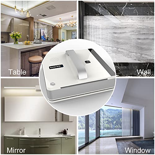 Mamibot W120 Window Cleaning Robot, Automatic Corded Window Washing Robot, Glass Cleaning Robot With Iglassbot App/Remote Control, Wet Or Dry Use, Suitable For Indoor/Outdoor/Tile/Bathroom, White #TOP5
