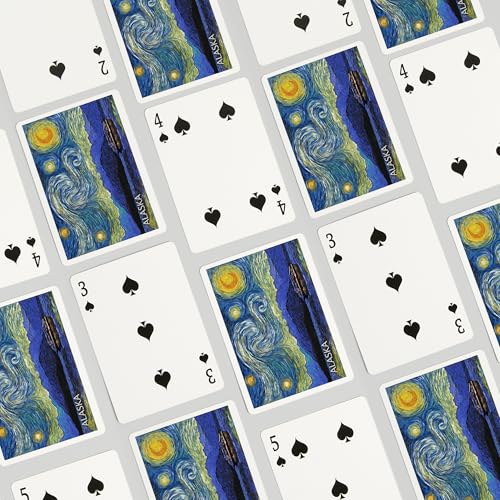 Mazo de 52 Cartas Póker Alaska Starry Night miniatura 4