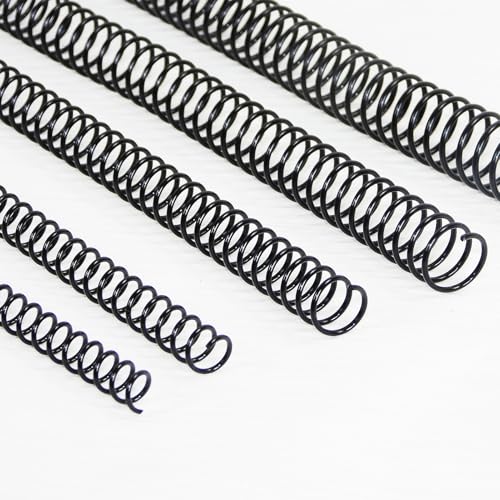 Spirales de reliure pas 4:1 anneaux plastique noir pour reliure pas cher
