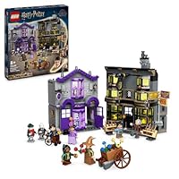 LEGO Harry Potter Ollivanders & Madam Malkin's Robes Set, Collectible Diagon Alley Wand and Clothes Shop Toys for 8 Plus Year Old Kids, Girls & Boys, with 6 Minifigures, Wizarding World Gifts 76439