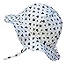 Baby Sun Hat with Chin Strap, Drawstring Adjust Head Size, Breathable 50+ UPF (S: 0 - 9m, Hearts )
