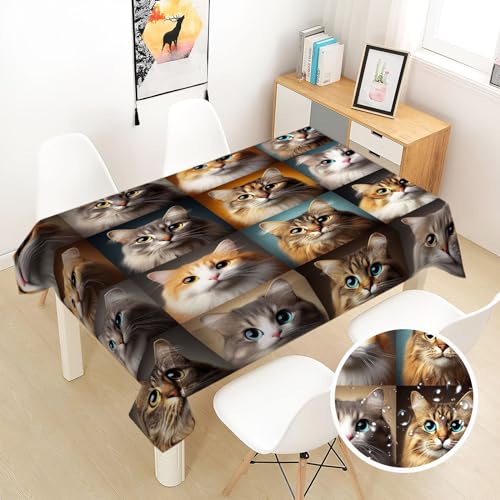 Nappe 3D rectangulaire en polyester chat animalier PICUAL cuisine - 2