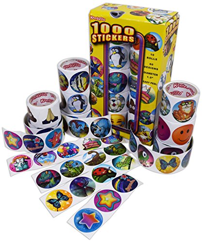 Kangaroo Mega Jumbo Sticker Assortment, 1000 Stickers