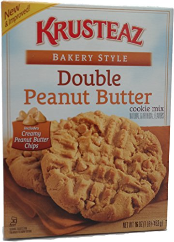 Krusteaz Bakery Style Cookie Mix, Double Peanut Butter, 16 Ounce (Pack of 4)