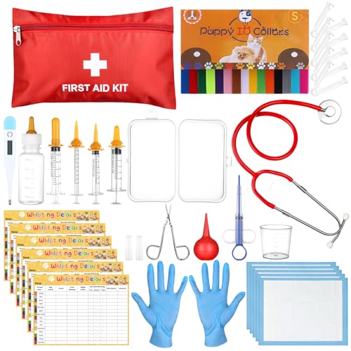 Kklolai 70 Pcs Full Whelping Kit for Puppy Kitten