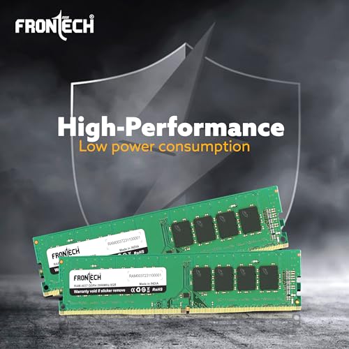 Image of FRONTECH 8GB DDR4 16 Chips 2666 MHz Desktop RAM Memory, Suitable for Gaming, Multitasking (RAM-0037)