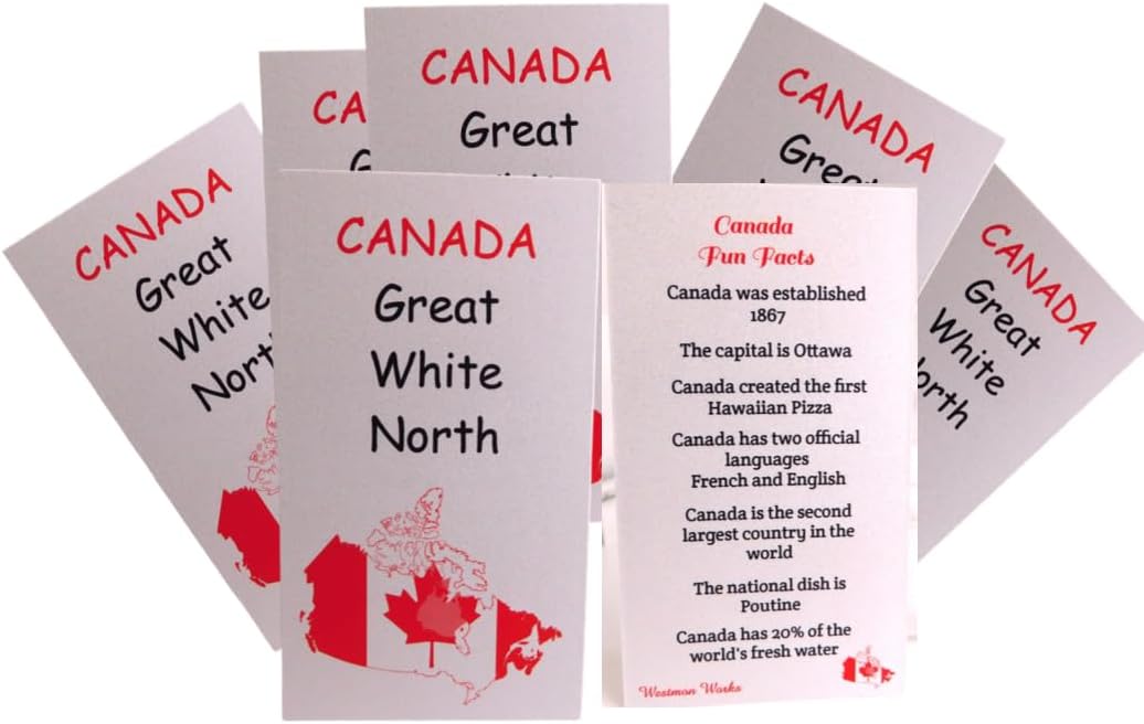 Canada Fact Cards Bulk Bundle Teachers Classroom Pack Fun