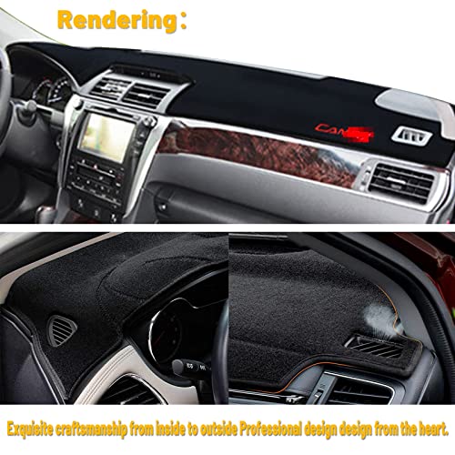 Inuboxes Dashboard Dash Board Cover Mat Pad Carpet Non-Slip Custom Compatible With Toyota Camry 2012 2013 2014 2015 2016 2017 Protector Sunshield (Black Trim) #TOP4