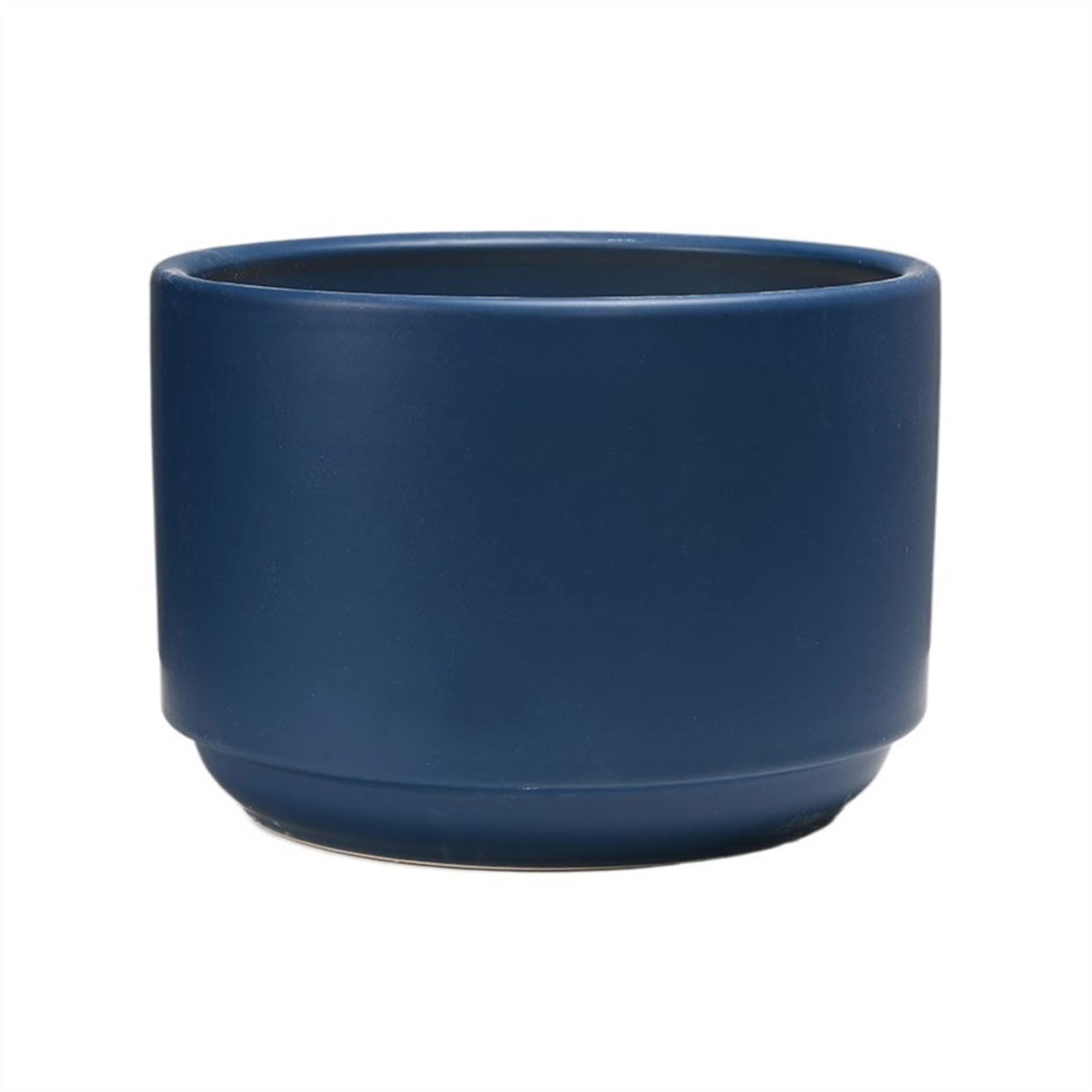 Doniczki ogrodowe na zewnątrz i wewnątrz, okrągła doniczka ceramiczna, niska doniczka, do wnętrz, balkonu, ogrodu, oddychająca doniczka na orchideę, średnica 23,9 cm doniczki z otworami drenażowymi (kolor: D)