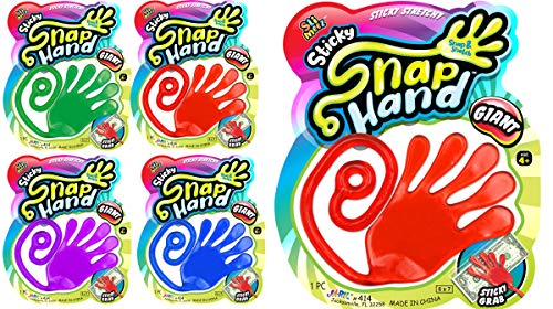 JA-RU Giant Sticky Hands Toy for Kids (4 Pk) 414-4s
