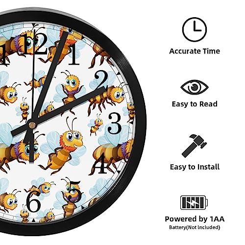 Horloge murale silencieuse pour concentration au bureau et école