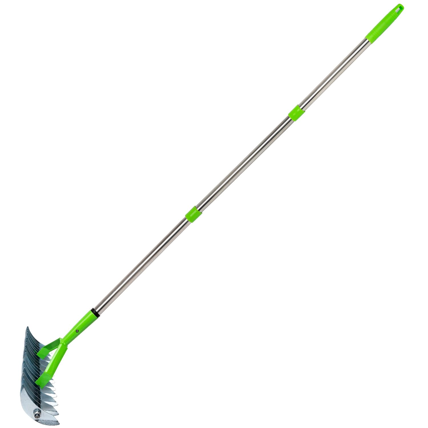 Thatch Rake, 12.8Inch Wide Garden Yard Tools for Cleaning Dead Grass