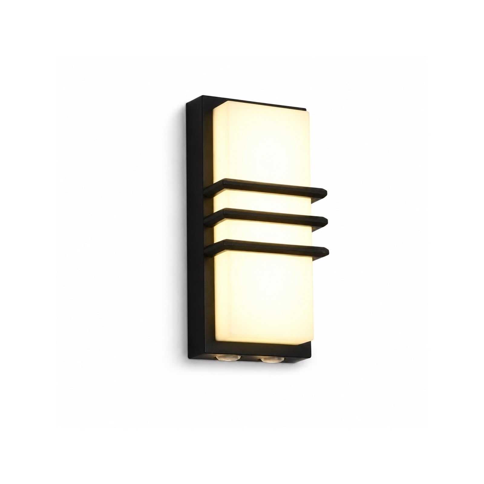OZBMA LED Outdoor Wall Light, Modern Style Up Down Lantern, IP65 Waterproof Aluminum Exterior Sconce with Acrylic, Porch Lighting Fixtures for Patio Garden Entryway Foyer Threshold