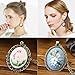 Outgeek Embroidery Pendant Craft Kit:3pcs Embroidery Kit Jewelry for Beginners Embroidery Stitch Necklace Hand Embroidery Pattern Set with Hoops
