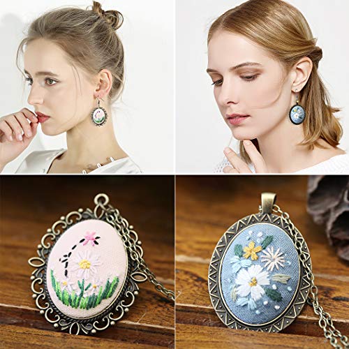 image for Beginner Embroidery Kit, Outgeek 3PCS Embroidery Starter Kit Set Embro