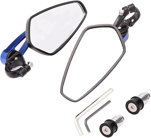 Vista 2 de DREAMIZER Espejos universales de extremo de barra de motocicleta de 7/8 pulgadas, espejo retrovisor compatible con Honda Grom, Yamaha, Kawasaki