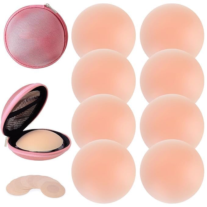 klyvera Pasties for Women Nipple Covers Reusable Adhesive Silicone Covers Nude-picture-37