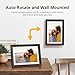 Dragon Touch Digital Picture Frame WiFi 10 inch IPS Touch Screen Digital Photo Frame Display, 32GB Storage, Auto-Rotate, Share Photos via App, Email, Cloud, Classic 10 Brown, PUUDUU