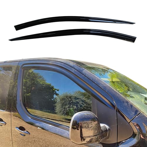 AUTO CLOVER Wind Deflectors Set for Citroen Dispatch Jumpy Peugeot Expert 2016+ (2 pieces)