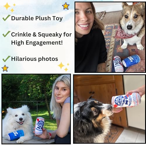 Nestpark-Pup-Light-and-Pups-Blue-Rubbin-Beer-Dog-Toys-Funny-Dog-Toys-Plush-Squeaky-Cute-Dog-Gifts-for-Dog-Birthday-Cool-Stuffed-Parody-Dog-Toys-2-Pack-Mix