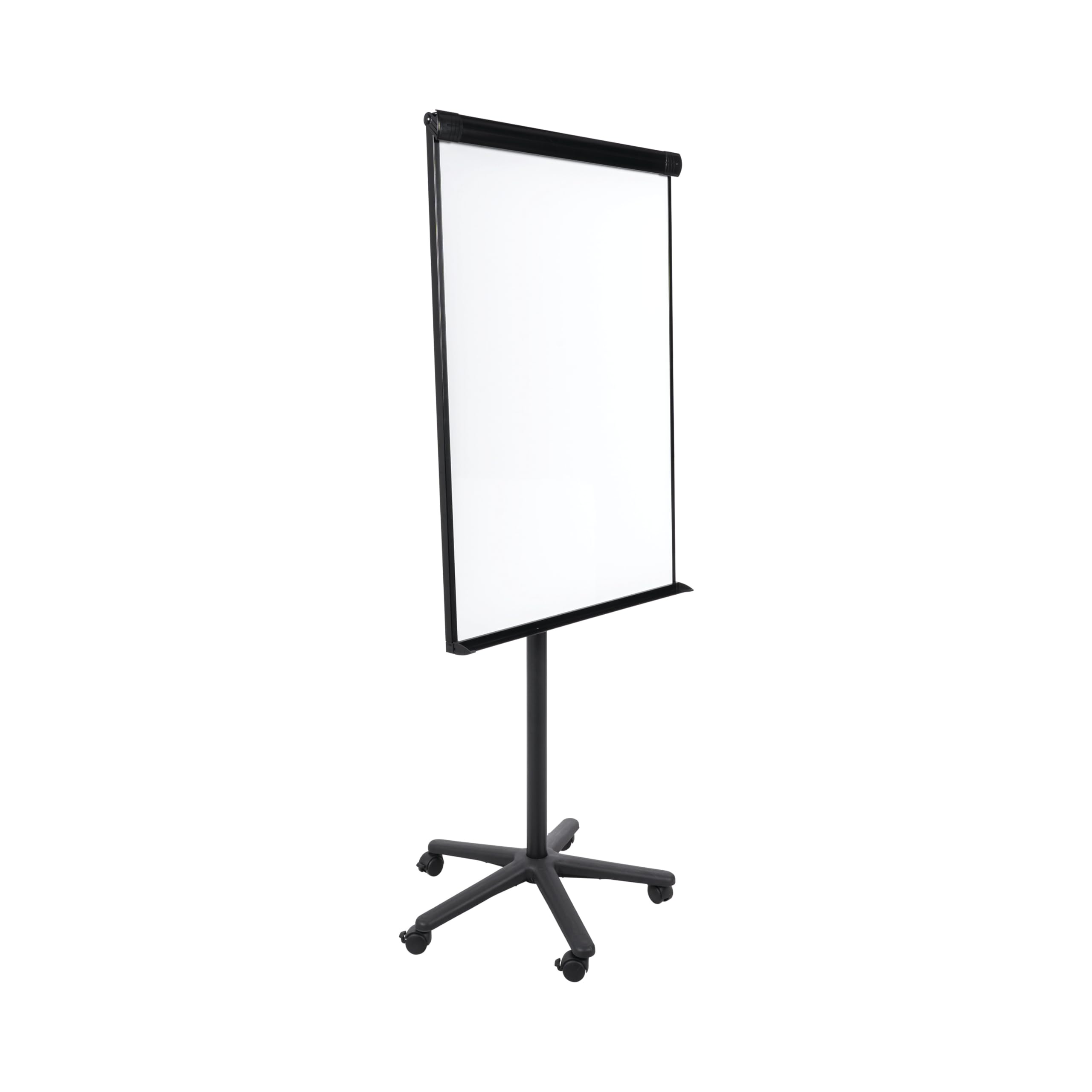 Bi-Office Classic - Mobile Flipchart mit Maya Aluminiumrahmen, Schwarz, 70x100 cm