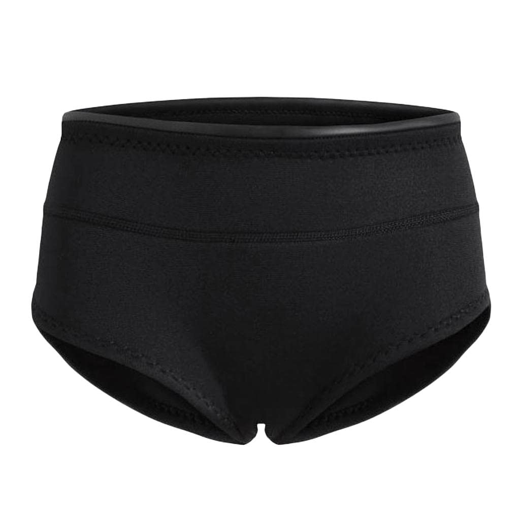 pistro Damen-Neoprenanzug, 1,5 mm, Neopren, Tauchen, Schnorchel, Unterwäsche, kurze Hose, flach, Schwarz, Größe L