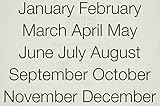 SRM Stickers Large Sleek Calendar, Months