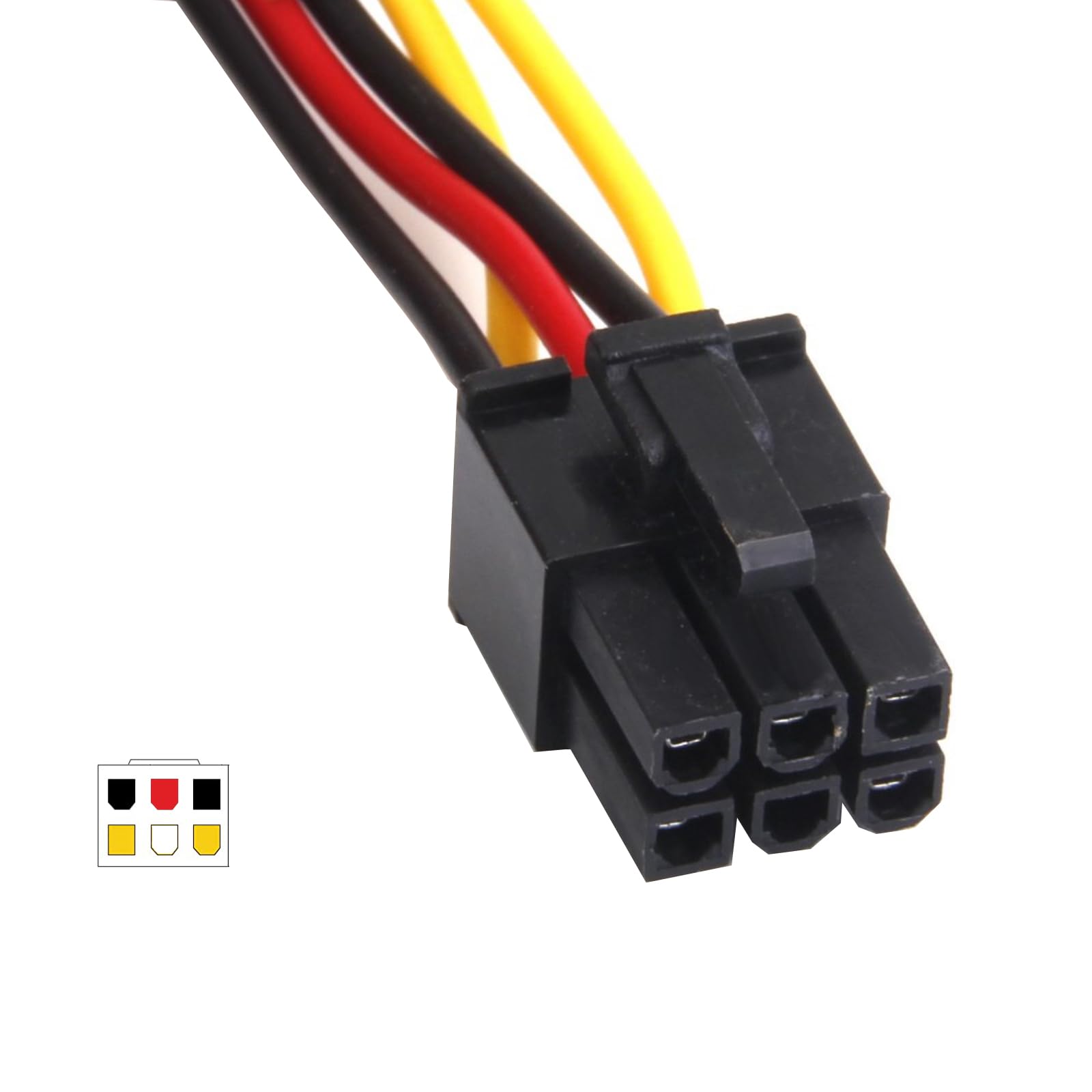 ZAHARA Cavo Di Alimentazione Modulare PCI-E 6Pin 1 Maschio A 4 SATA Per C Orsair RM850 RM1000 PCI-E 6Pin 1 Maschio A 4 - Foto 5