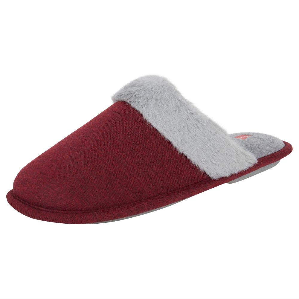 Haneswomens Comfort Cotton on Scuff With Memory Foam and Anti-skid Sole Slipper